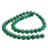 Imitation Jewellery Making Stone Beads 8 MM (1 String, 47-50 Beads) Hole:1 MM Round Green Synthetic For DIY Arts Crafts