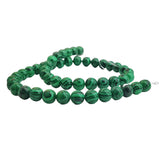 Imitation Jewellery Making Stone Beads 8 MM (1 String, 47-50 Beads) Hole:1 MM Round Green Synthetic For DIY Arts Crafts