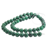 Imitation Jewellery Making Stone Beads 8 MM (1 String, 47-50 Beads) Hole:1 MM Round Green Synthetic For DIY Arts Crafts