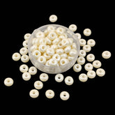 Glass Seed Beads 4x2.5 MM Hole 1 MM Luster Painted Round Donut Shape Opaque For Jewellery Making DIY Crafts Hobby Arts