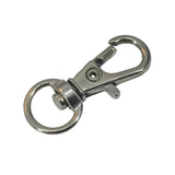 Alloy Lobster Clasps 360 Degree Swivel (10 Pieces) 21x12x1.5 MM Hook Silver Color For Key Chain Accesories Bag Making