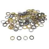Metal Iron Jump Rings Mixed Colors 5x0.7 MM Round (500 Pieces, 25 Grams Wt) For Jewellery Making Crafts
