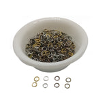 Metal Iron Jump Rings Mixed Colors 5x0.7 MM Round (500 Pieces, 25 Grams Wt) For Jewellery Making Crafts