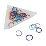 Colored Metal Iron Jump Rings 10x1 MM Mixed Colors Round (10 Grams, 50 Pieces) For Jewellery Making Crafts