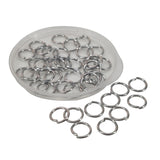 Tarnish Resistant 304-Stainless Steel Jump Rings 7x0.8 MM (65+ Pieces, 5 Grams) Silver Color For Jewellery Making