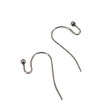 Tarnish Resistant Surgical 316-Stainless Steel Earring Hook (10 Pieces) 22x12x2 MM Silver Color For Jewellery Making