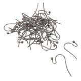 Tarnish Resistant Surgical 316-Stainless Steel Earring Hook (10 Pieces) 22x12x2 MM Silver Color For Jewellery Making