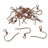 Tarnish Resistant 304-Stainless Steel Earring Hooks (10 Pieces) 18x17 MM Rose Gold Color For Jewellery Making