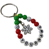 Christmas Personalized Name Customized Keychains Multicolor Gifts