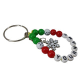 Christmas Personalized Name Customized Keychains Multicolor Gifts