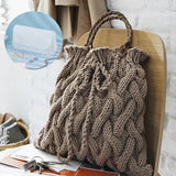 Embroidery Canvas Mesh Plastic Bag Making Kit (20x21 Inch Sheet, 2 D Rings, 1 Chain, 8 Markers, 4 Needles) Hole 2.5mm