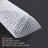 Embroidery Canvas Mesh Plastic Sheets (5 PC Set, 7 to 12.5 Inch Long) Hole 4x4mm Bag Purse Bottom Side Padding Rectangle White For Cross Stitching