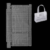 Embroidery Canvas Mesh Plastic Sheets 10x16 Inch (1 Piece) Hole 4x4mm For Accessories Bag Purse Rectangle White For Cross Stitching DIY Crochet Crafts