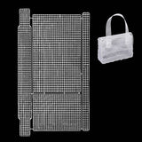 Embroidery Canvas Mesh Plastic Sheets 10x16 Inch (1 Piece) Hole 4x4mm For Accessories Bag Purse Rectangle White For Cross Stitching DIY Crochet Crafts