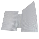 Embroidery Canvas Mesh Plastic Sheets 11.5x17 Inch (1 Piece) Hole 4x4mm For Bag Purse Bottom Side Padding Rectangle White For DIY Knitting Crafts