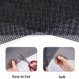 Embroidery Canvas Mesh Plastic Sheets 13x19.5 Inch (1 Sheet) Hole 4x4mm For Bag Purse Bottom Side Padding Rectangle Black For Cross Stitching Knitting