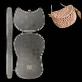 Embroidery Canvas Mesh Plastic Sheets 10x17 Inch (1 Piece) Hole 4mm Rectangle White For Cross Stitching DIY Knitting Crochet Crafts