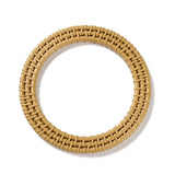 Braided Round Plastic Purse Bag Handles (2 Pieces) 4.5 Inch 8mm Light Brown For Making Accessories Spare Replacements