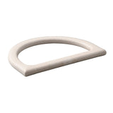 Plastic D Shape Purse Bag Handles (2 Pieces) 4.5x3.25 Inch 9mm White For Making Accessories Spare Replacements