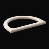 Plastic D Shape Purse Bag Handles (2 Pieces) 4.5x3.25 Inch 9mm White For Making Accessories Spare Replacements