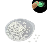 Glow In the Dark Sequins (2 Grams, 1400+ Pieces) 2.5x2.5x0.2 MM Star Decorative Radium Fluorescent Pailletes For DIY Crafts Garments Nails
