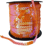 Sequins Chain Rolls (10 Mixed Colors, 1 Meter Each) Shine Reflective 6 MM Round Paillettes For Sewing Accessories Garment Ornament Embellishments