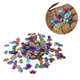 Plastic Sequins (900+ Pieces) 7x11.5 MM 0.4 MM Thick No Hole Mixed Colors Heart Crown Paillettes For Sewing Garment DIY Crafts Embellishments