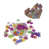 Plastic Sequins (600+ Pieces) 9.5x9.5x0.4 MM 1.2 MM Hole Mixed Colors Flower Paillettes For Sewing Garment DIY Crafts Embellishments