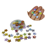 Plastic Sequins (450+ Pieces) 10x10 MM 0.4 MM Thick 1.2 MM Hole Mixed Colors Flower Paillettes For Sewing Garment DIY Crafts Embellishments