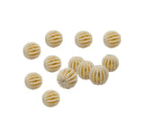 Enamel Ethnic Metal Drum Seed Beads (6 PCs) For Jewellery Making DIY Arts Crafts Keychains (#OT6)