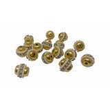 Enamel Ethnic Metal Drum Beads (6 PCs) For Jewellery Making DIY Arts Crafts Keychains (#OT5)