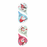 Paper Stickers 2.5x1 Inch / 6.3x2.75 CM (1 Roll, 500 Stickers) Merry Christmas Theme Drop Multicolor Gift Packing Tags