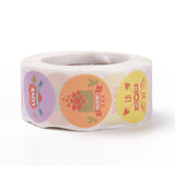 Paper Stickers 1 Inch / 2.5 CM (1 Roll, 500 Stickers) Valentine's Day Love Theme Round Multicolor Gift Packing Tags