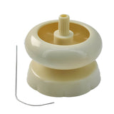 Mini Plastic Manual Seed Bead Spinner (1 Piece) 2.5 Inch Adjustable Speed with Beading Needle for Stringing Beads Quickly