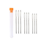 Iron Big Eye Blunt Sewing Needles (9 PCs, 2, 2.35, 2.75 Inch Mixed) Thickness:2MM For Yarn Knitting Crochet Crafts