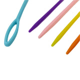 Big Eye Blunt Plastic Sewing Needles (10 PCs, Random Colors) 3.5 Inch Thickness:0.7 MM Children Safe For Yarn Knitting Crochet Crafts