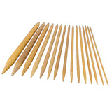 Double Side Bamboo Knitting Needles (10 Sizes, 2 MM to 10 MM) 8 Inch Long For Yarn Crochet Sweater Sewing