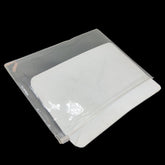 Jewellery Display Packing Zip Pouch (Pack of 5 Pieces) 8x5.5 Inch With Foam Sponge Rectangle White