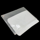 Jewellery Display Packing Zip Pouch (Pack of 5 Pieces) 8x5.5 Inch With Foam Sponge Rectangle White