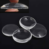 Glass Cabochons 50x12 MM (Pack of 4 PCs) Round Dome Flat Back Transparent Embellishments For DIY Crafts Jewellery Making Magnets