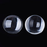 Glass Cabochons Embellishments 50x12 MM (4 Pieces) Round Dome Patch Transparent Color For Jewellery Making DIY Painting Crafts Decoration