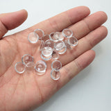 Glass Cabochons Embellishments 12x4 MM (20 Pieces) Round Dome Patch Transparent Color For Jewellery Making DIY Painting Crafts Decoration