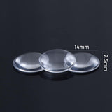 Glass Cabochons Embellishments 14x4 MM (20 Pieces) Round Dome Patch Transparent Color For Jewellery Making DIY Painting Crafts Decoration