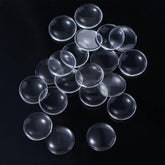 Glass Cabochons Embellishments 16x4.5 MM (20 Pieces) Round Dome Patch Transparent Color For Jewellery Making DIY Painting Crafts Decoration