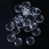 Glass Cabochons Embellishments 16x4.5 MM (20 Pieces) Round Dome Patch Transparent Color For Jewellery Making DIY Painting Crafts Decoration