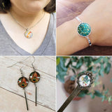 Glass Cabochons Embellishments 18x5 MM (20 Pieces) Round Dome Patch Transparent Color For Jewellery Making DIY Painting Crafts Decoration