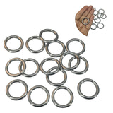 Chromium Plated Metal Rings 26x3.5 MM (20 Pieces) Silver Color For DIY Crafts Projects Macrame Dream Catchers Blinds Decorations