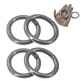 Stainless Steel Rings 45x6 MM (4 Pieces) Heavy Duty Silver Color For DIY Crafts Projects Macrame Dream Catchers Blinds Decorations