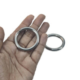 Stainless Steel Rings 45x6 MM (4 Pieces) Heavy Duty Silver Color For DIY Crafts Projects Macrame Dream Catchers Blinds Decorations
