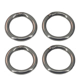 Stainless Steel Rings 35x5 MM (4 Pieces) Heavy Duty Silver Color For DIY Crafts Projects Macrame Dream Catchers Blinds Decorations
